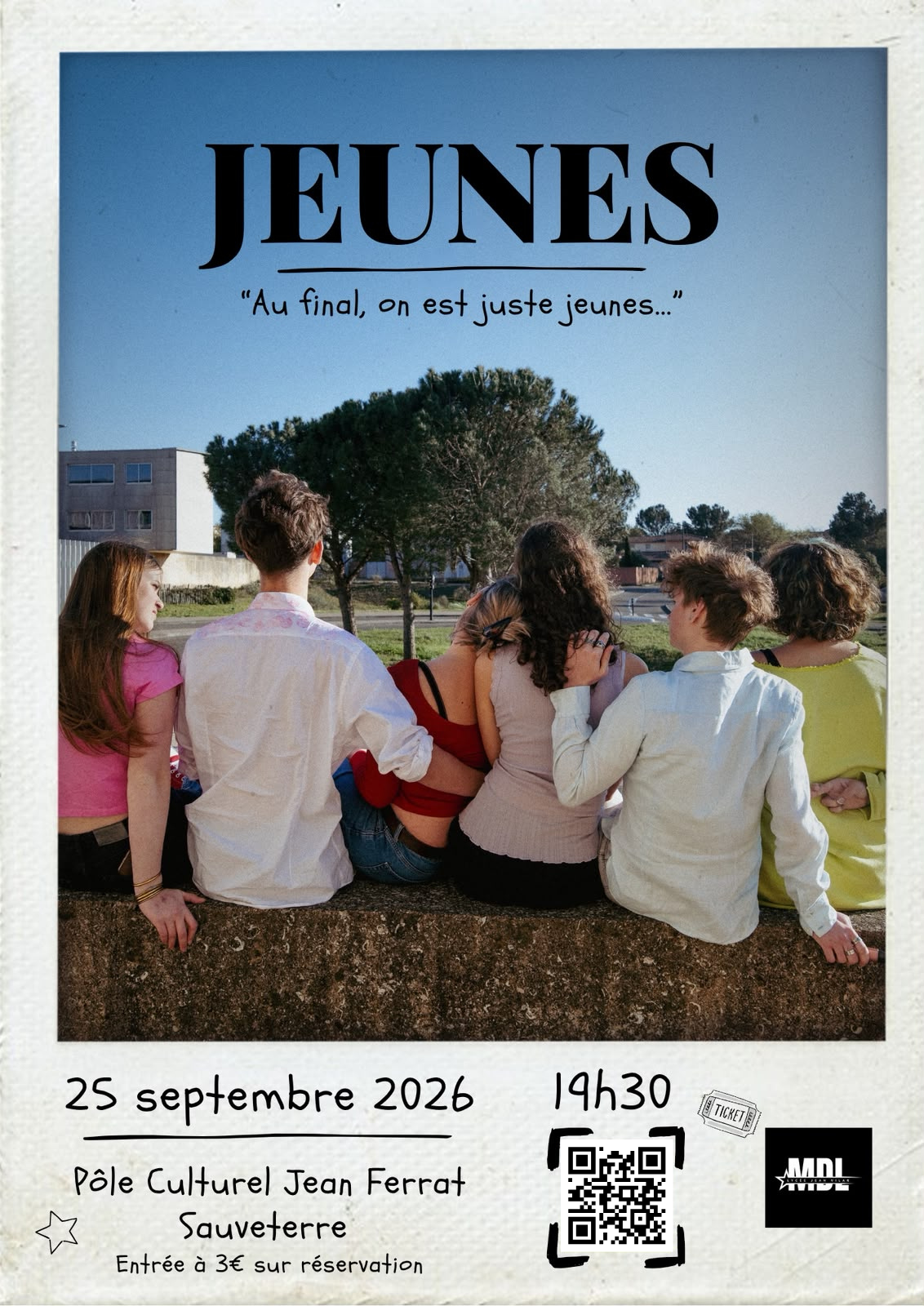 Affiche officielle de JEUNES le projet